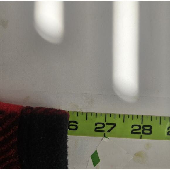 Chaps Sport Medium Women Buffalo Plaid Vest 80s Outdoor Cabincore Fleece Rustic - Picture 8 of 8